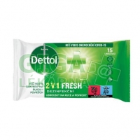 Dettol Dezinfekční ubrousky 2v1 15ks