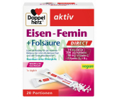 Doppel herz Eisen-Femin + Folsäure DIRECT 20 sáčků