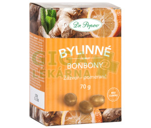 Dr.Popov Bonbony Zázvor-pomeranč 70g