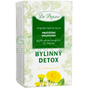 Dr.Popov Čaj Bylinný detox 20x1.5g