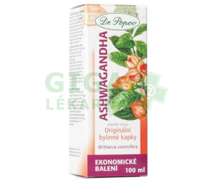 Dr.Popov Kapky bylinné Ashwagandha100ml