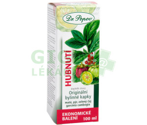 Dr.Popov Kapky bylinné Hubnutí 100ml