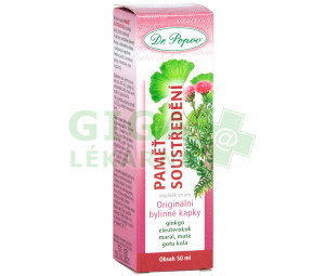 Dr.Popov Kapky bylinné Paměť soustředění 50ml