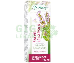 Dr.Popov Kapky bylinné Šalvěj lékařská 100ml