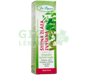 Dr.Popov Kapky bylinné Štítná žláza zvýšená 50ml