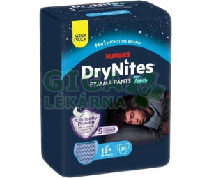 DryNites natahovací kalhotky na noc pro chlapce MEGA pack 13+ let / 48-60kg / 20ks