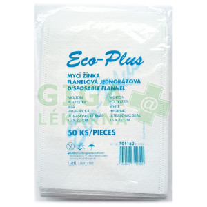 Fotka EcoPlus Mycí žinka flanelová 15x23cm 50ks Obrázek EcoPlus Mycí žinka flanelová 15x23cm 50ks