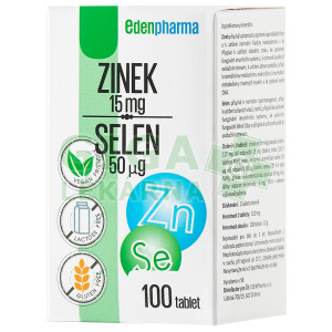 Edenpharma Zinek Selen 100 tablet