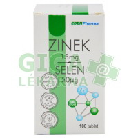 Obrázek Edenpharma Zinek Selen 100 tablet