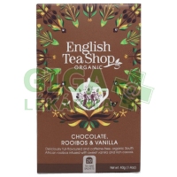English Tea Shop Bio Čaj Čokoláda Rooibos Vanilka 20s.