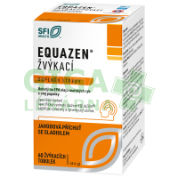 EQUAZEN žvýkací tob.60 jahodová příchuť