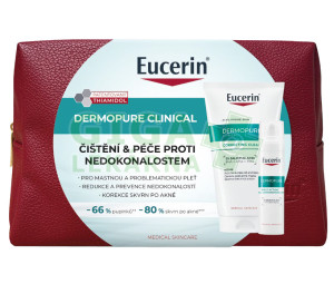 Eucerin DermoPure Clinical exfoliační čisticí gel + fluid s trojitým účinkem Vánoce 2025