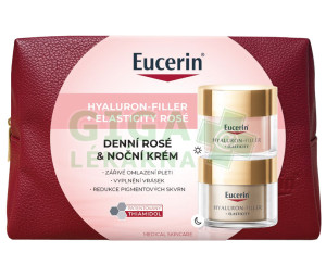 Eucerin HYALURON-FILLER+ELASTICITY denní rosé&noční krém Vánoce 2025