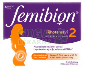 Femibion 2 Těhotenství tbl.28 + tob.28