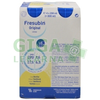 Fotka Fresubin original vanilka 4x200ml nápoj Obrázek Fresubin original vanilka 4x200ml nápoj