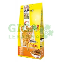 Friskies cat dry - kuře, zelenina 4kg