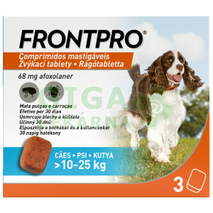 FRONTPRO 68mg 10-25kg žvýkací tbl.3