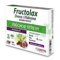 Fructolax Ovoce&Vláknina Žvýkací kostky 24ks