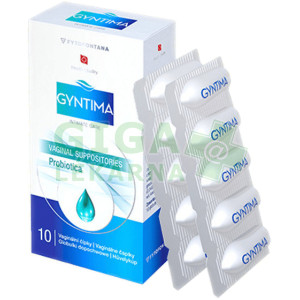 Fotka Fytofontana GYNTIMA Probiotica vaginální čípky 10ks Obrázek Fytofontana GYNTIMA Probiotica vaginální čípky 10ks