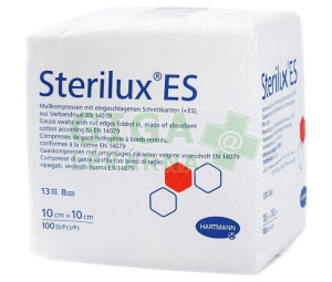 Gáza kompr.nester.Sterilux 10x10cm/100ks 13vl8vrs