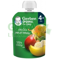 Gerber Kapsička hruška/jablko/banán BIO 90g 4M