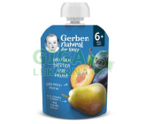 Gerber Natural kapsička hruška/švestka 90g 6M