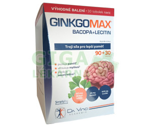 GinkgoMAX+Bacopa+Lecitin DaVinciAcademia tob.90+30