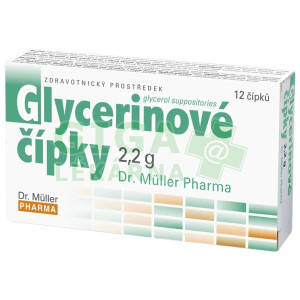 Glycerinové čípky 2.2g 12 čípků Dr.Müller
