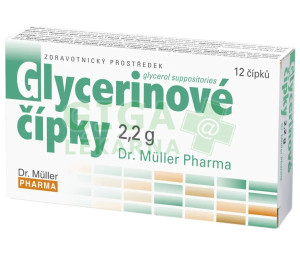 Glycerinové čípky 2.2g 12 čípků Dr.Müller