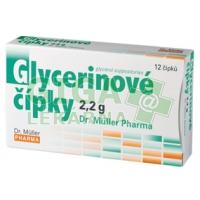 Obrázek Glycerinové čípky 2.2g 12 čípků Dr.Müller