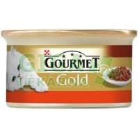 Gourmet Gold cat konz.-hovězí a kuře v rajčat.om. 85g