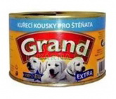 Grand Extra konz. kuřecí kousky pro štěňata 405g