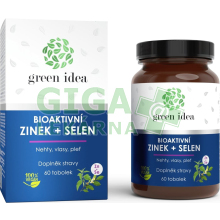 Green idea Bioaktivní zinek+selen 60 tbl.