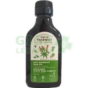 Green Pharmacy Vlasový olej proti lupům, ricinový olej a lopuch 100ml