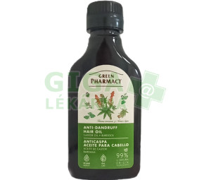 Green Pharmacy Vlasový olej proti lupům, ricinový olej a lopuch 100ml