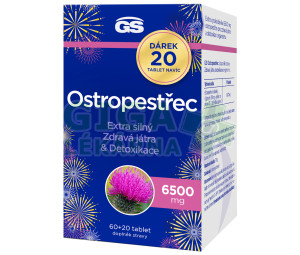 GS Ostropestřec 6500mg tbl.60+20 dárek