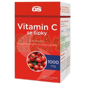 GS Vitamín C 1000 se šípky 100+20 tablet