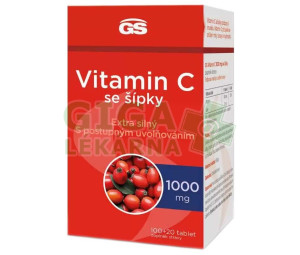 GS Vitamín C 1000 se šípky tbl.100+20