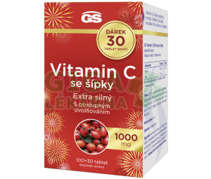 GS Vitamin C 1000mg se šípky tbl.100+30 dárek
