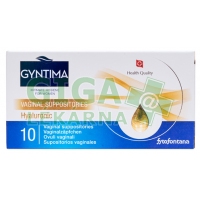 Gyntima Hyaluronic vaginální čípky 10ks