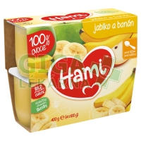 Hami 100% ov. jablko a banán 4x100g 4M
