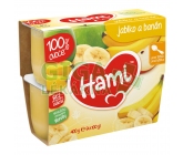 Hami 100% ov. jablko a banán 4x100g 4M