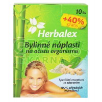 Herbalex bylinné detoxikační náplasti 10ks +40% gratis