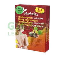 Herbalex hřejivá náplast s kaštanem 3ks+1ks