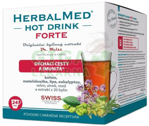 HERBALMED HotDrink Forte Dr.Weiss s kofein.24sáčků