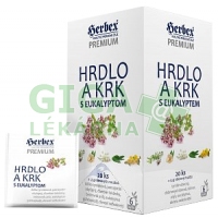 HERBEX PREMIUM Hrdlo a krk s eukalyptem n.s.20x1.5g