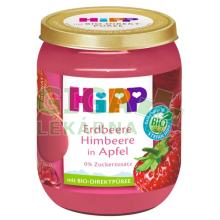 HiPP Jablka s jahodami a malinami BIO 4/6m 160g