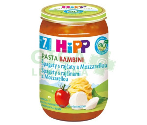 HIPP JUNIOR MENU BIO Rajč.se špag.a mozz.220g 6400