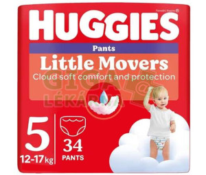 HUGGIES Little Movers Pants 5 12-17kg 34ks