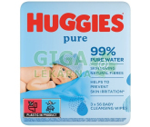 HUGGIES Pure Triplo vlhčené ubrousky 3x56ks